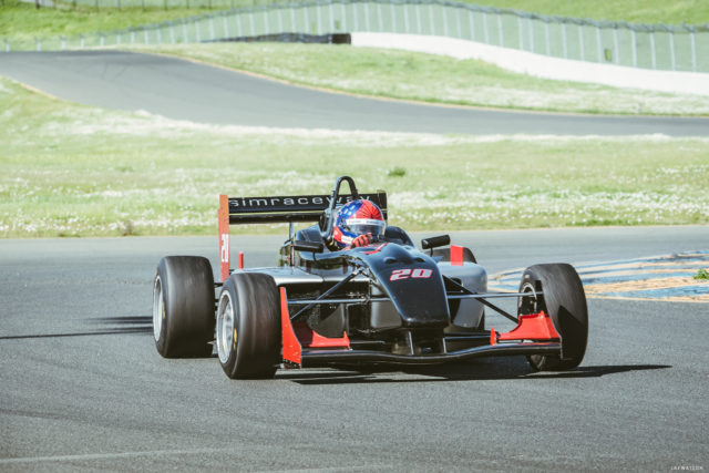 Pietro Fittipaldi F3 racing at Sonoma Raceway