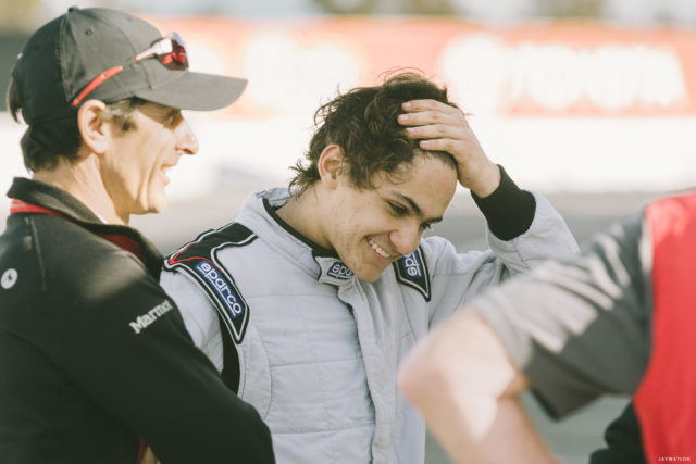 Driver Pietro Fittipaldi at Sonoma Raceway