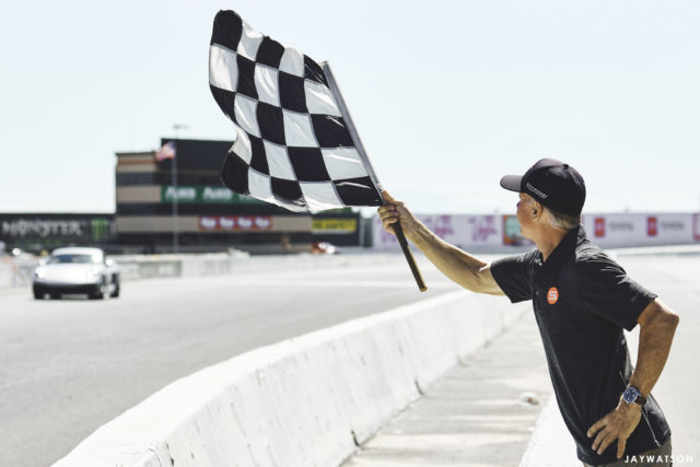 checkered flag at Sonoma Raceway